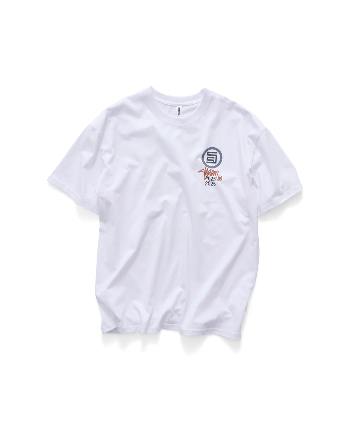 S-Double 25/26 SS Tee - White - Stencil