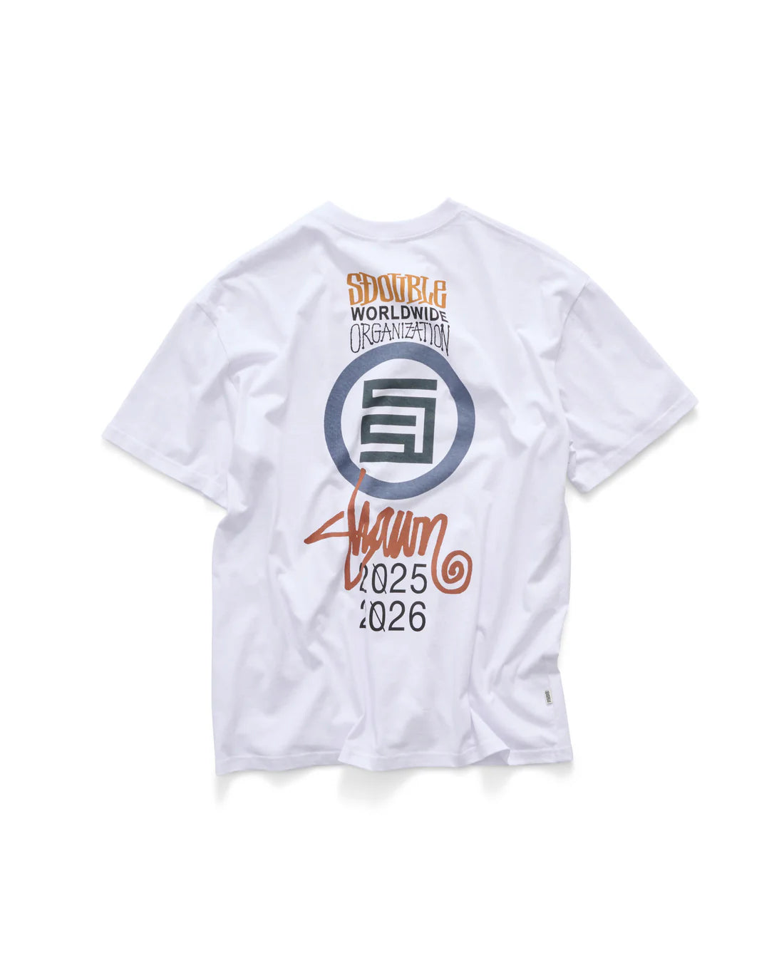 S-Double 25/26 SS Tee - White - Stencil