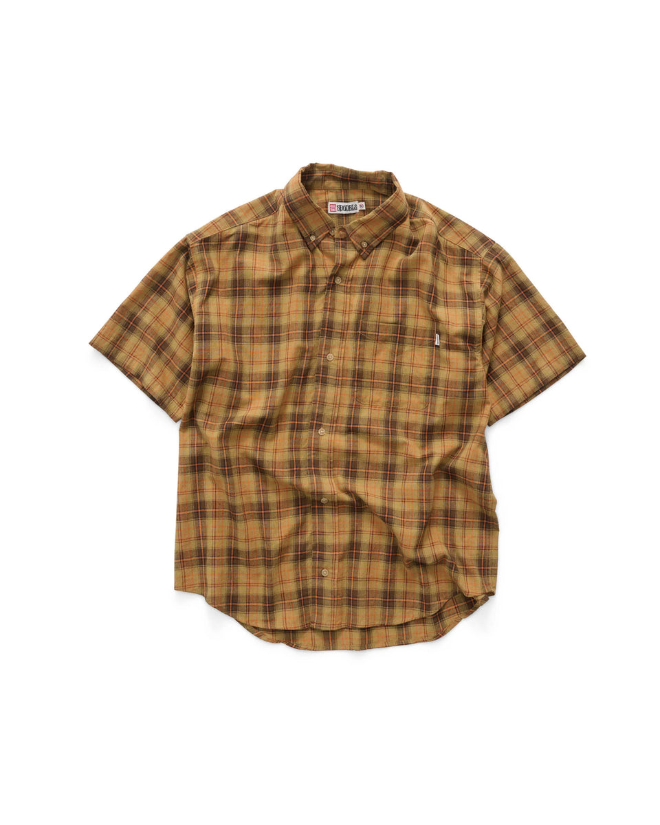 S-Double South Plaid Classic S/S Shirt - Spiced