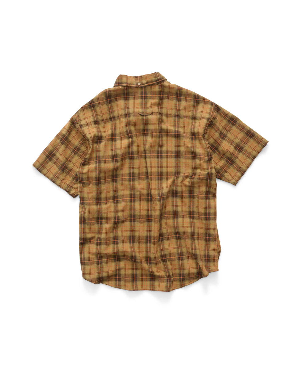 S-Double South Plaid Classic S/S Shirt - Spiced