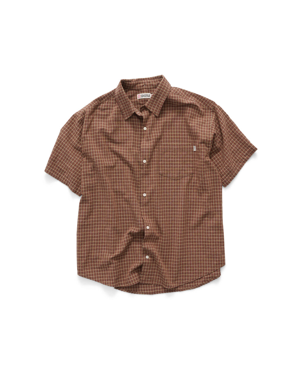 S-Double South Plaid Classic S/S Shirt - Spiced (Copy)