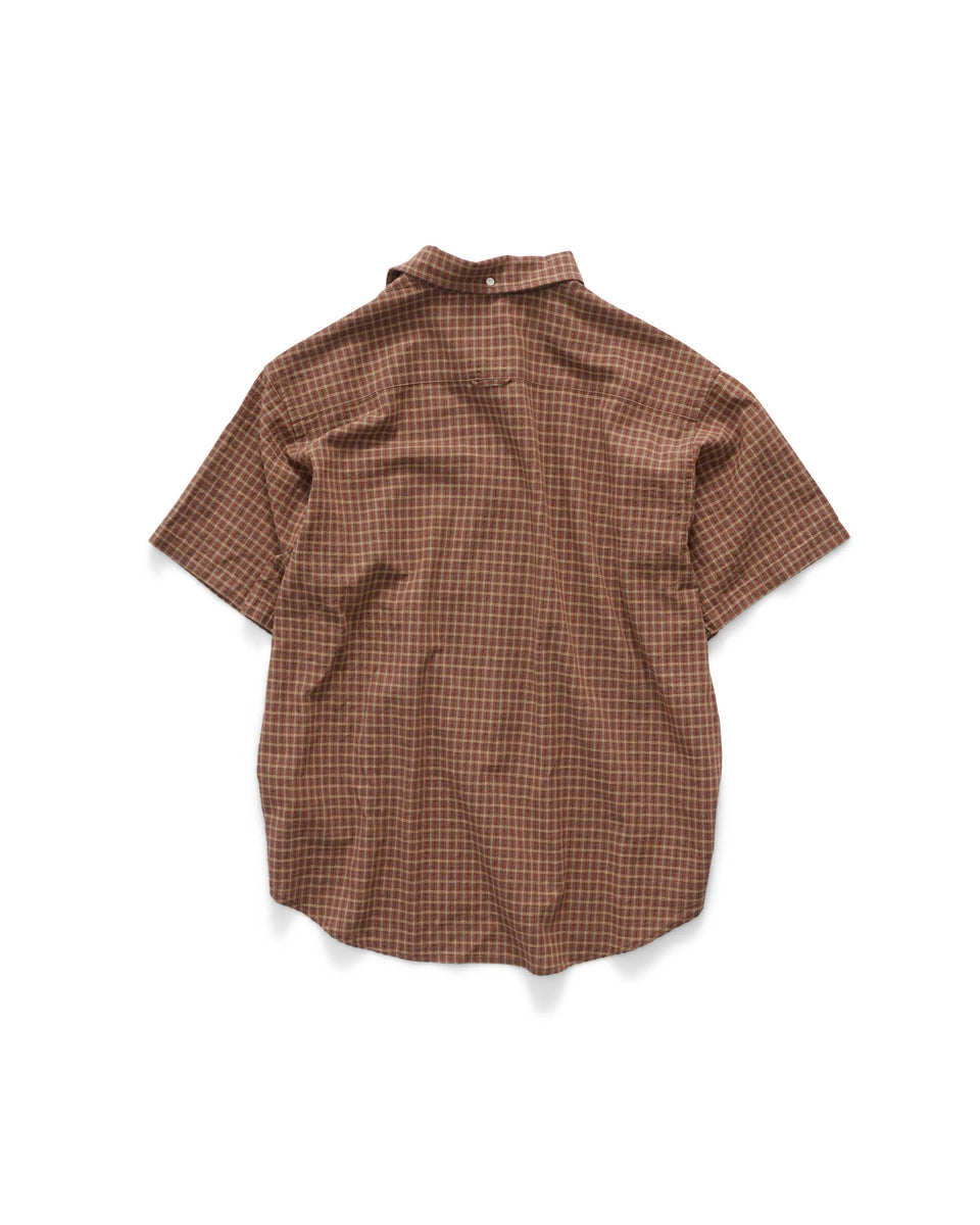 S-Double South Plaid Classic S/S Shirt - Spiced (Copy)
