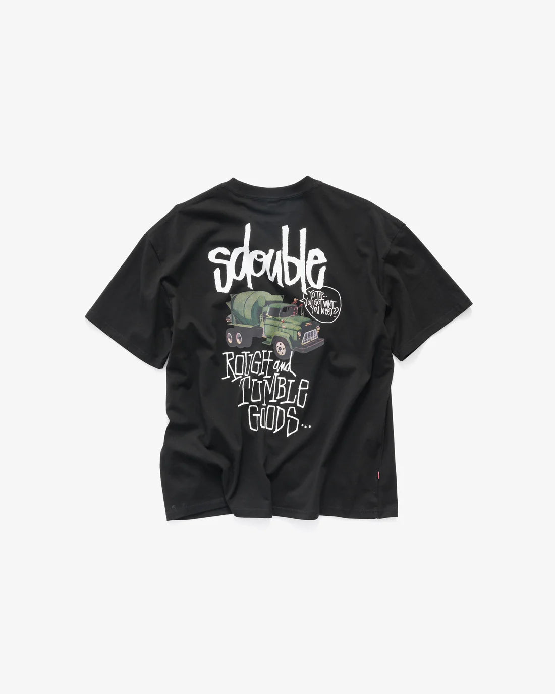 S-Double Rough and Tumble T-Shirt - Solid Black