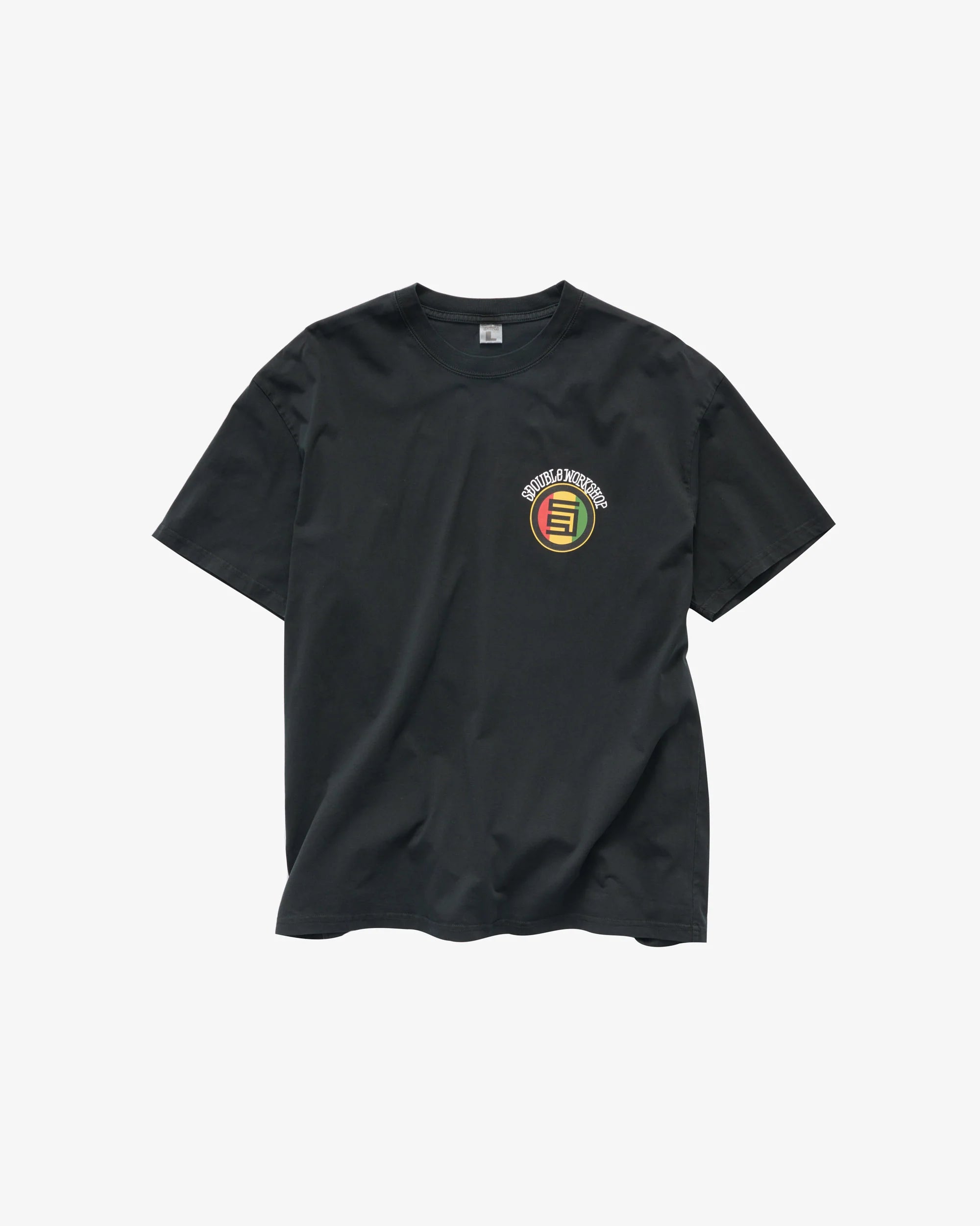S-Double Quiet Dot T-Shirt - Overdye Black