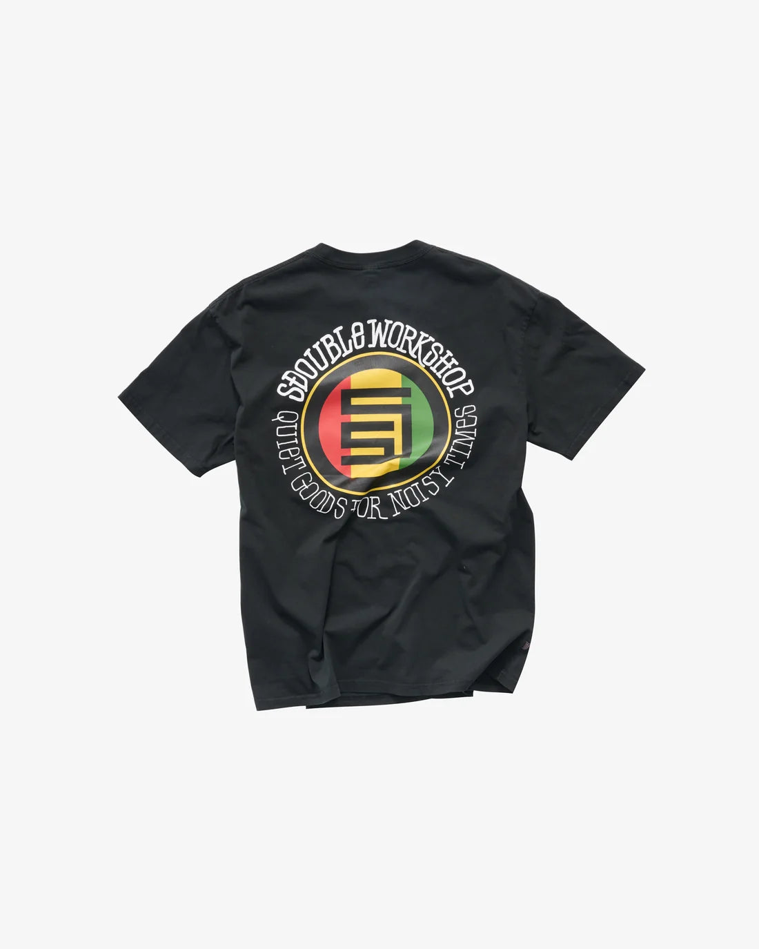 S-Double Quiet Dot T-Shirt - Overdye Black