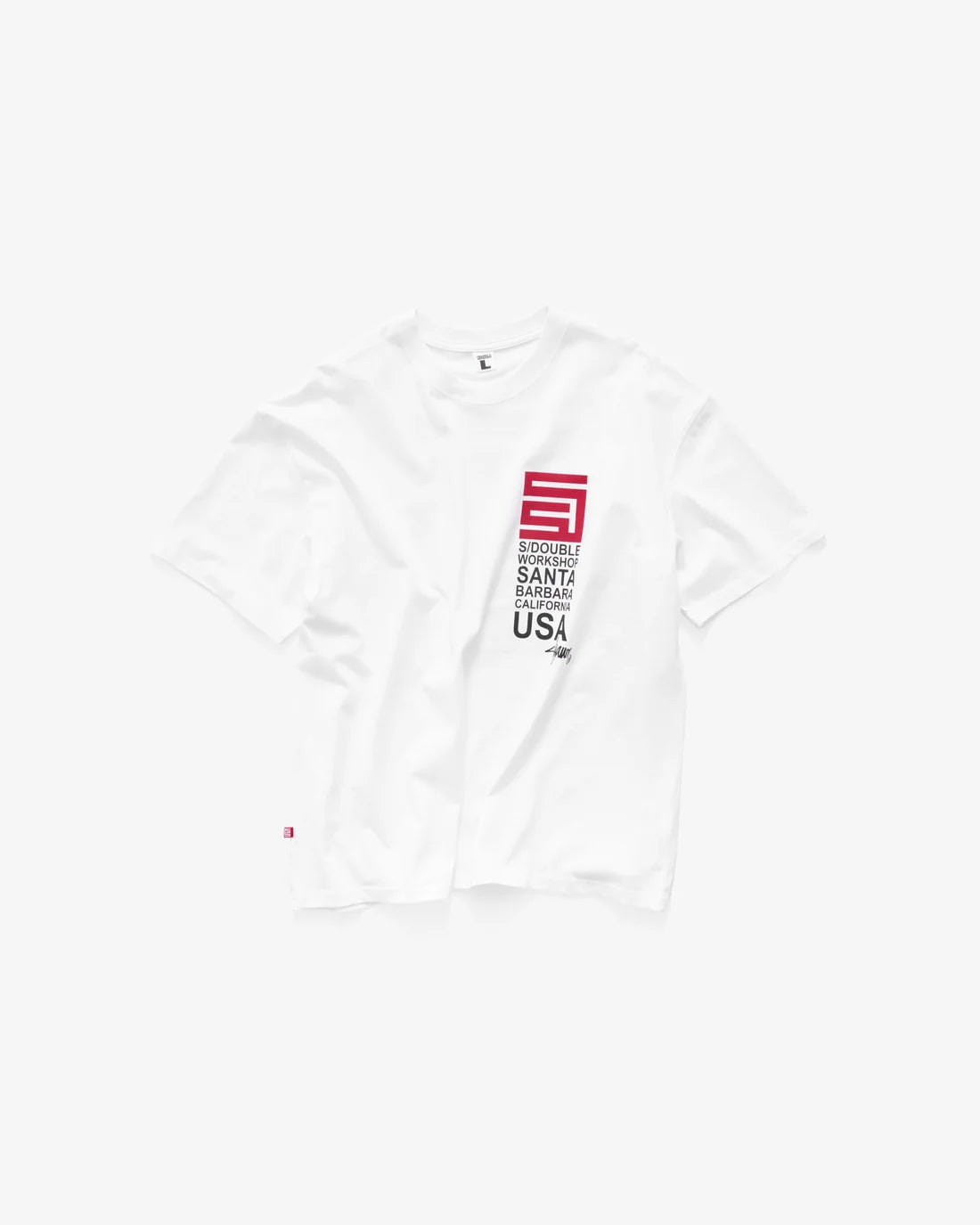 S-Double Big Frameless T-Shirt - White