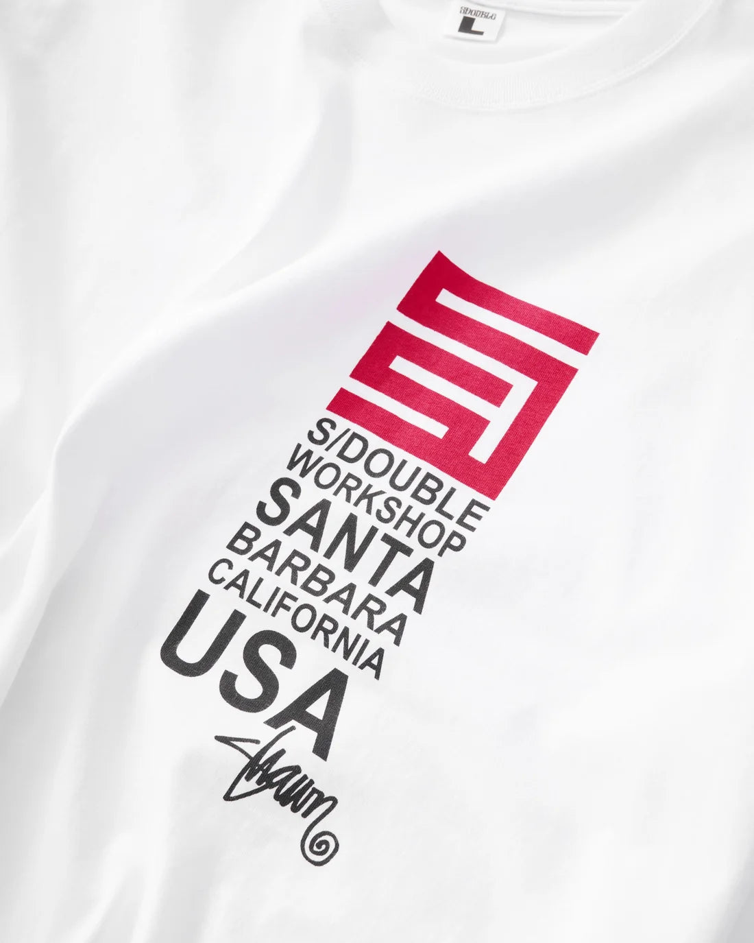 S-Double Big Frameless T-Shirt - White