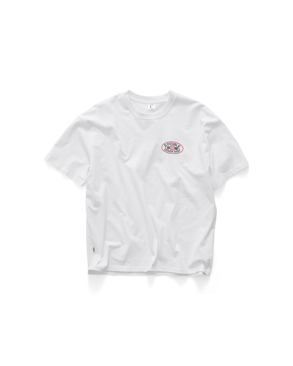 S-Double Oval SS Tee - White