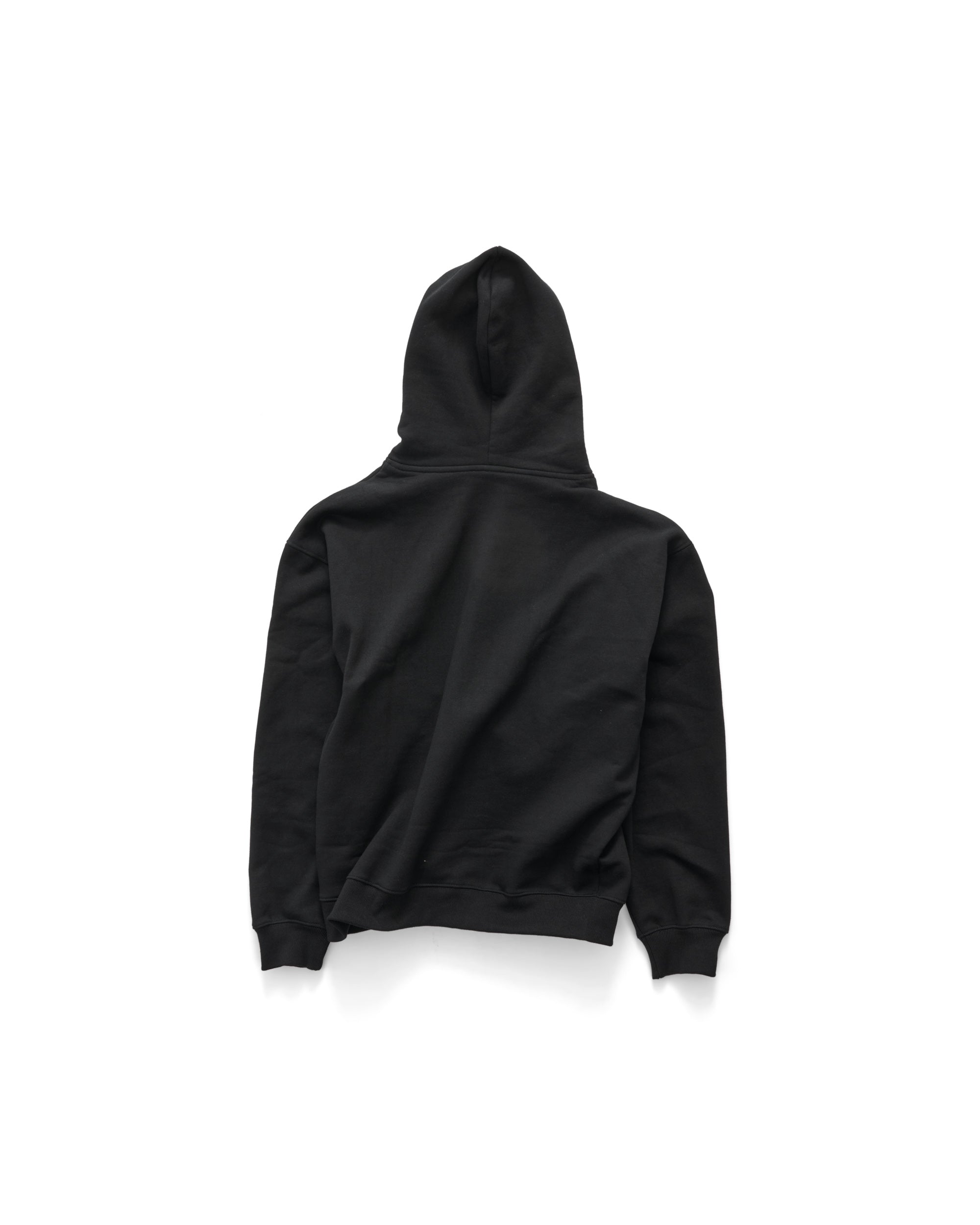 S-Double Chuck Fleece Zip Hood - Black - Stencil