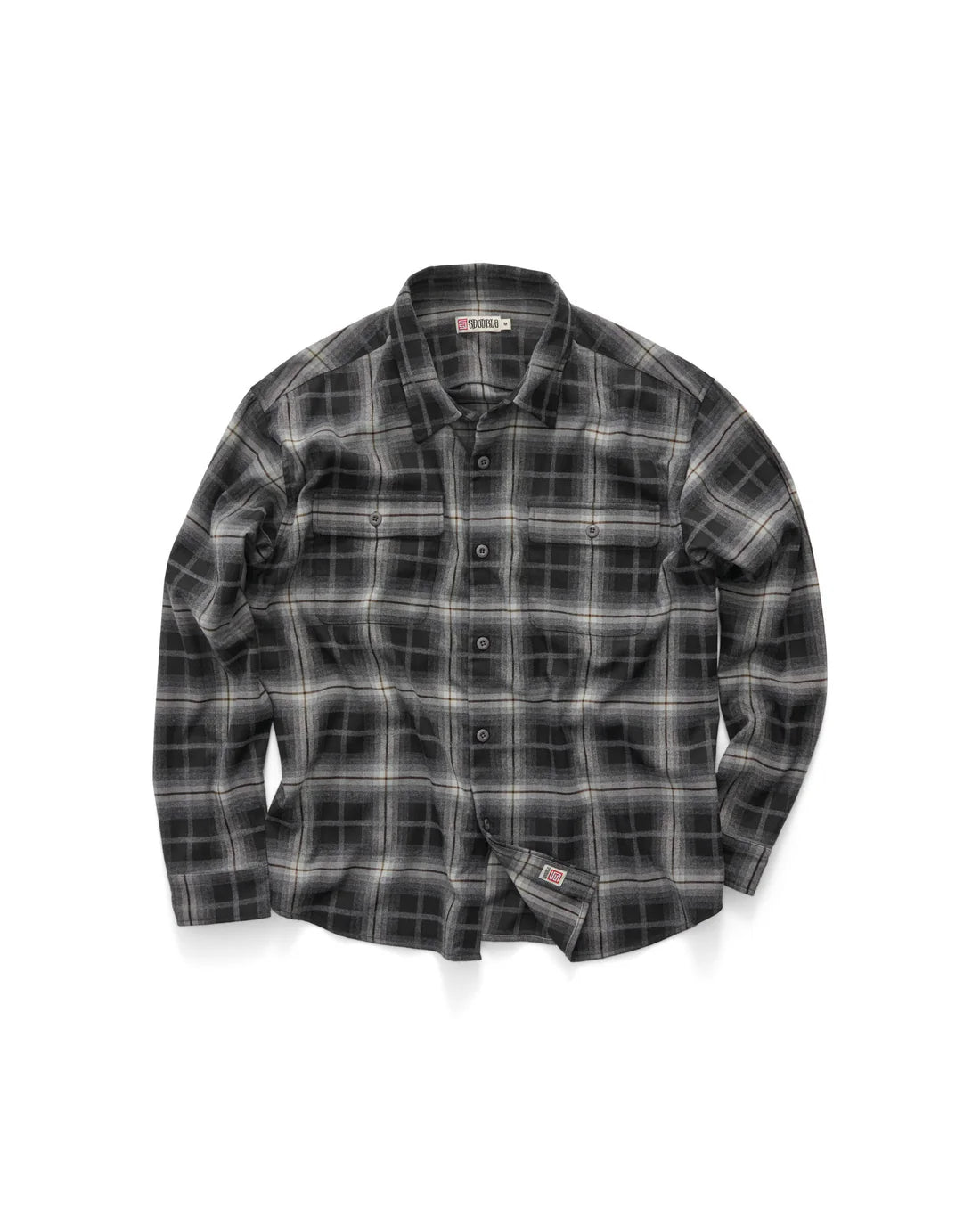 S-Double Pass Flannel Overshirt - Black - Stencil