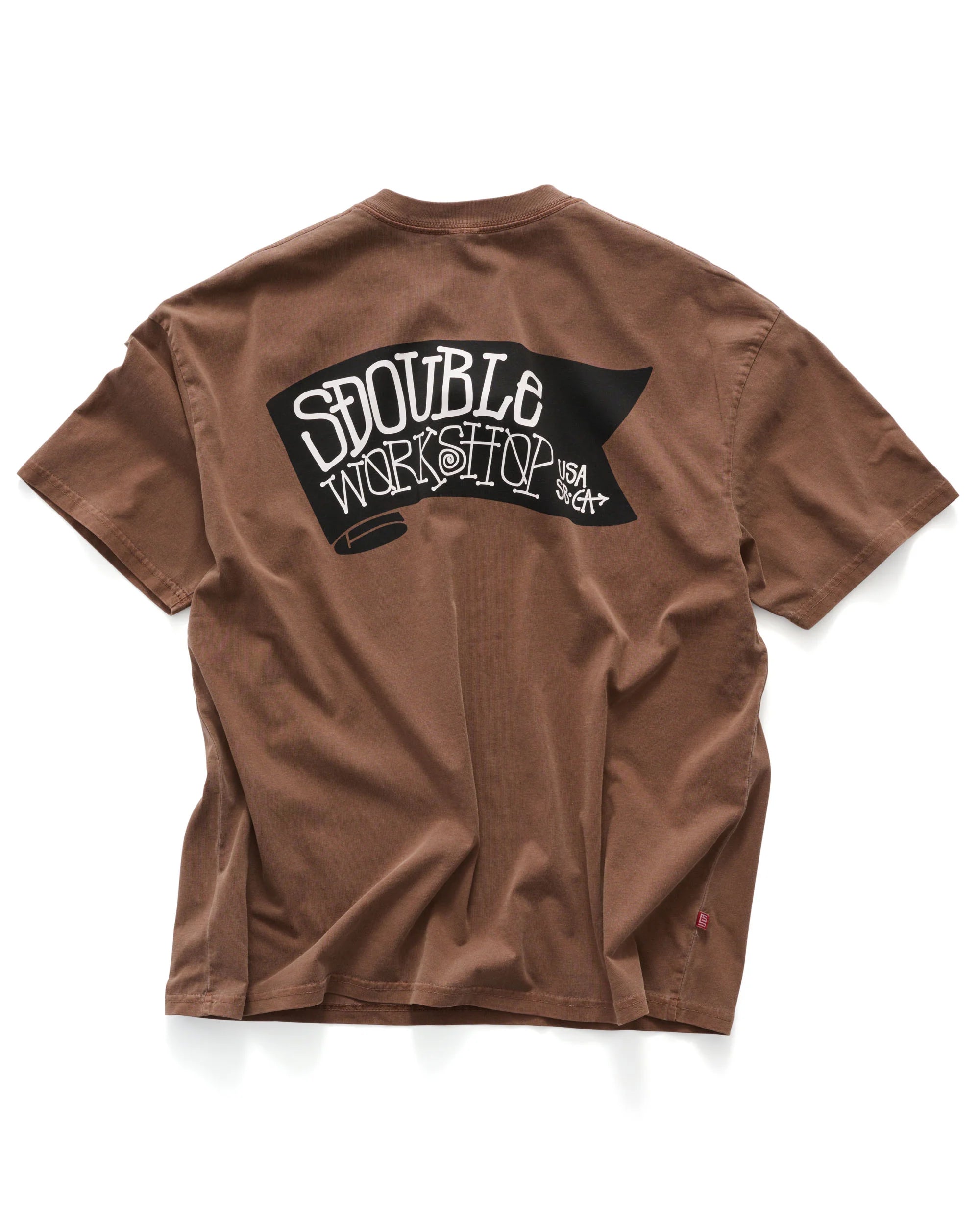 S-Double Banner T-Shirt - Pigment Chocolate