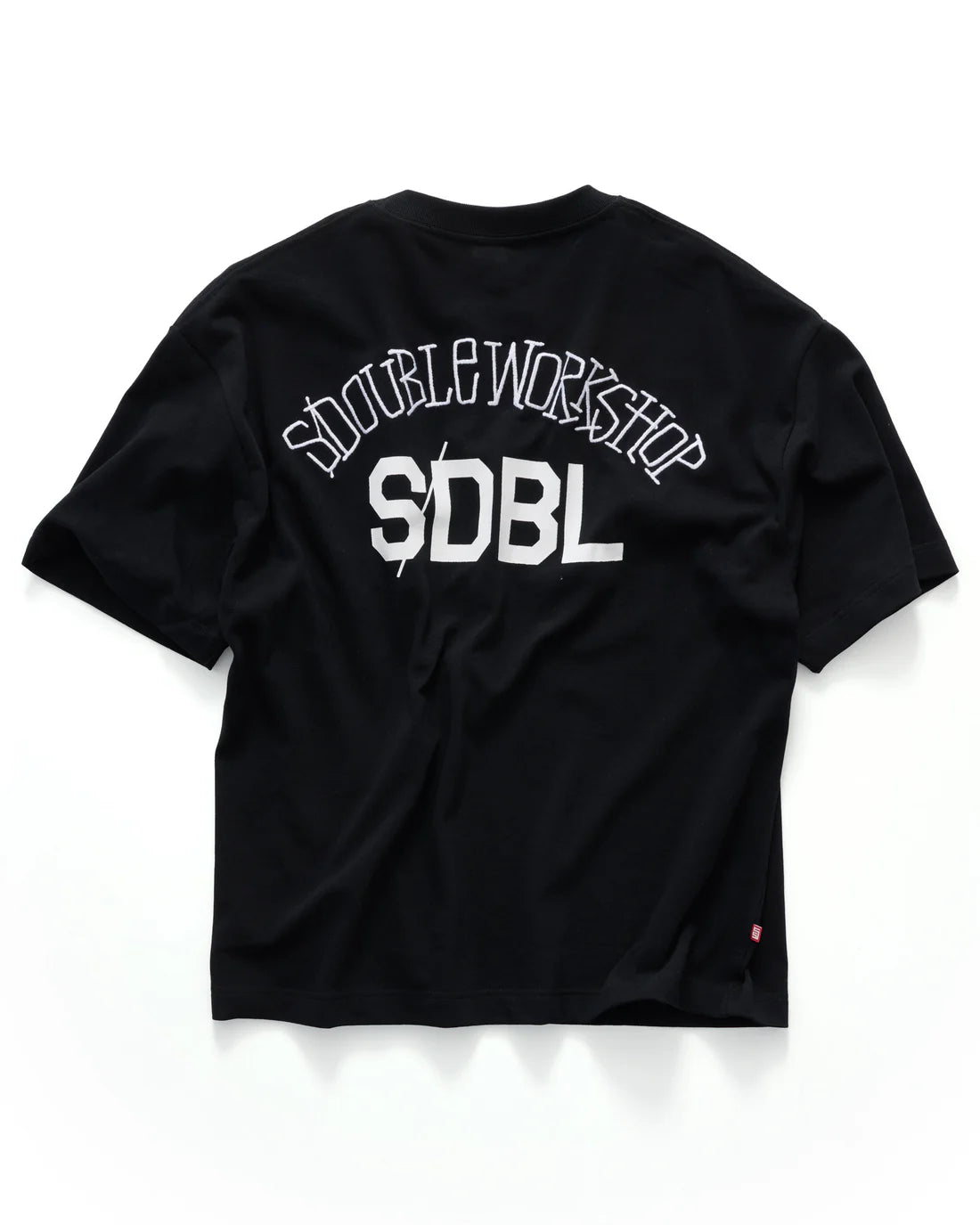 S-Double Team Heavyweight Pocket T-Shirt - Black - Stencil