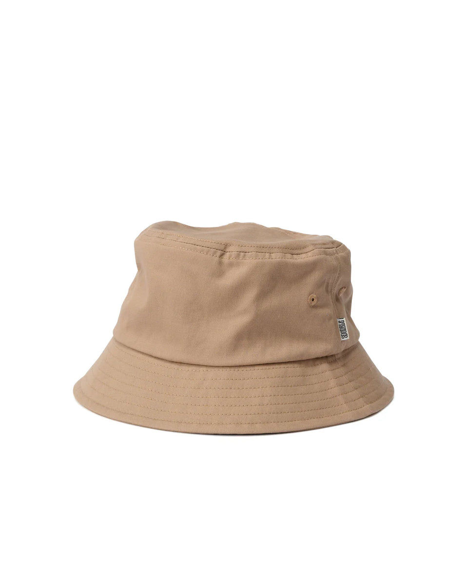 S-Double Shawn Script Bucket Hat - Stone