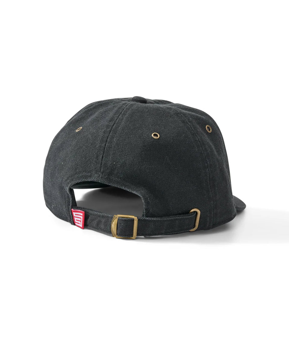 S-Double Block Ranger Canvas Strapback Cap - Black