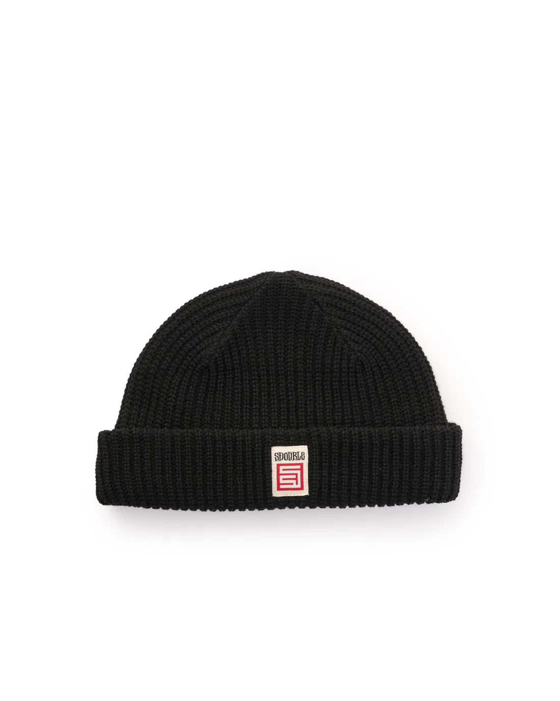 S-Double Red Cude Low Beanie - Black