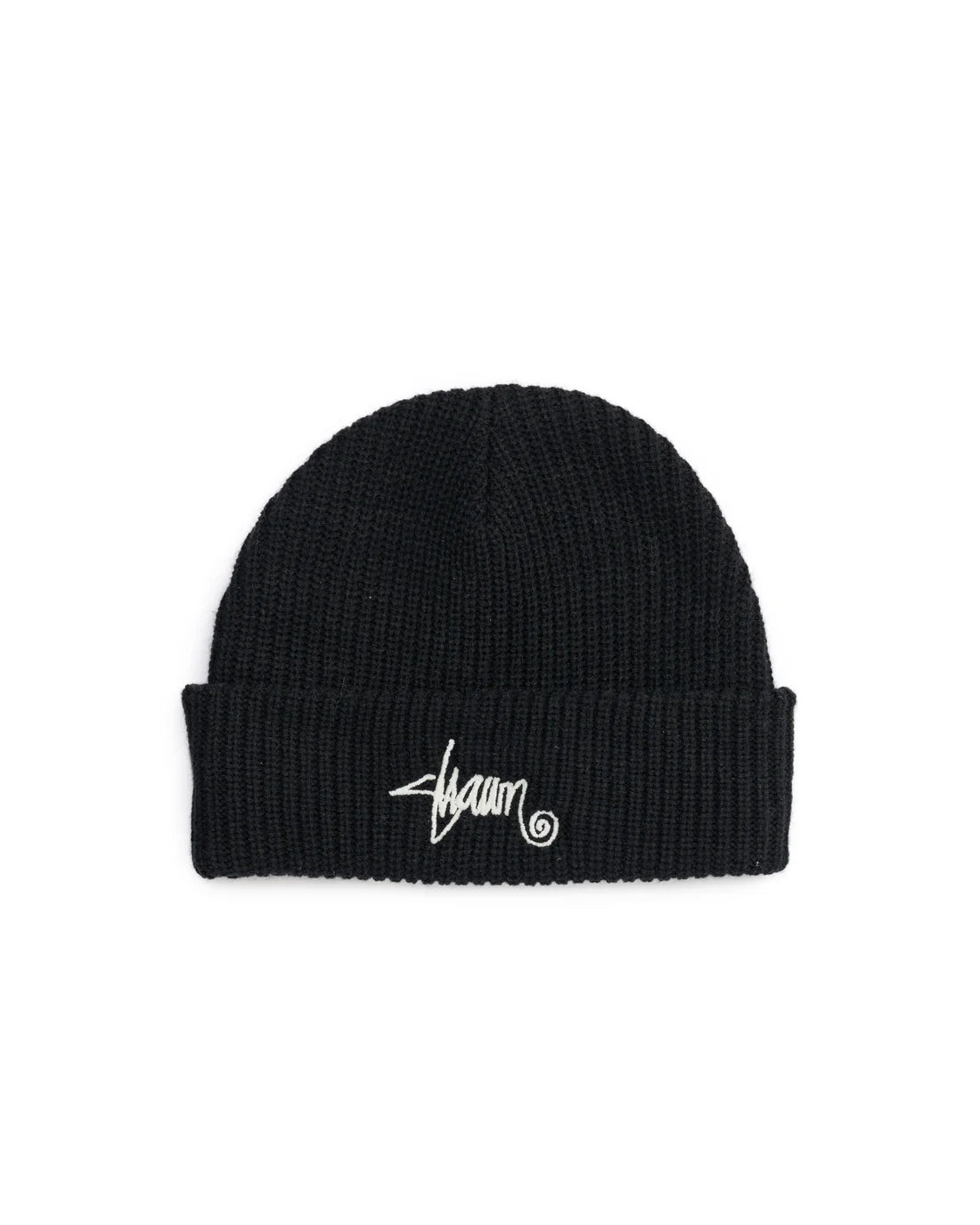 S-Double Shawn Script Mid Beanie - Black