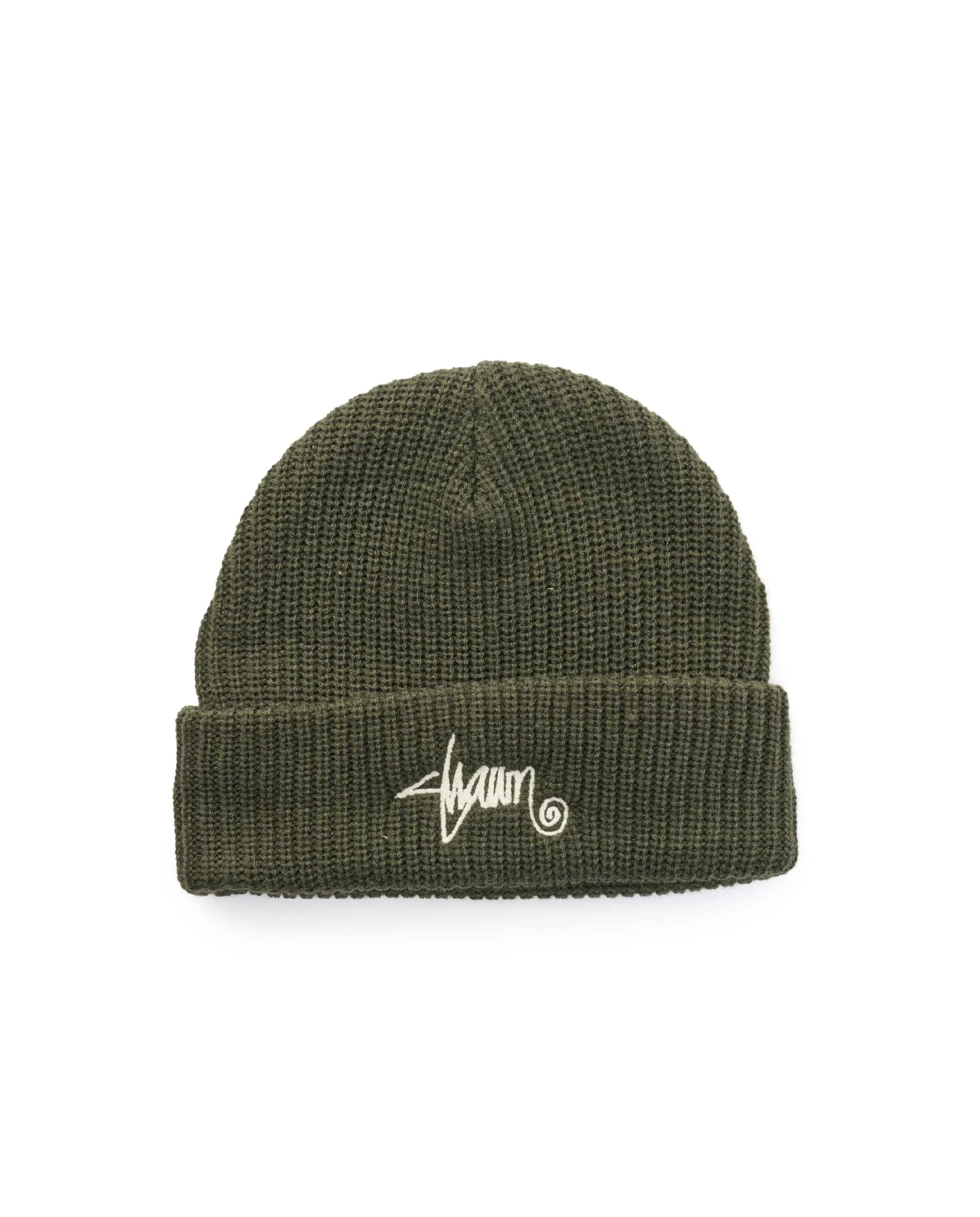 S-Double Shawn Script Mid Beanie - Forest