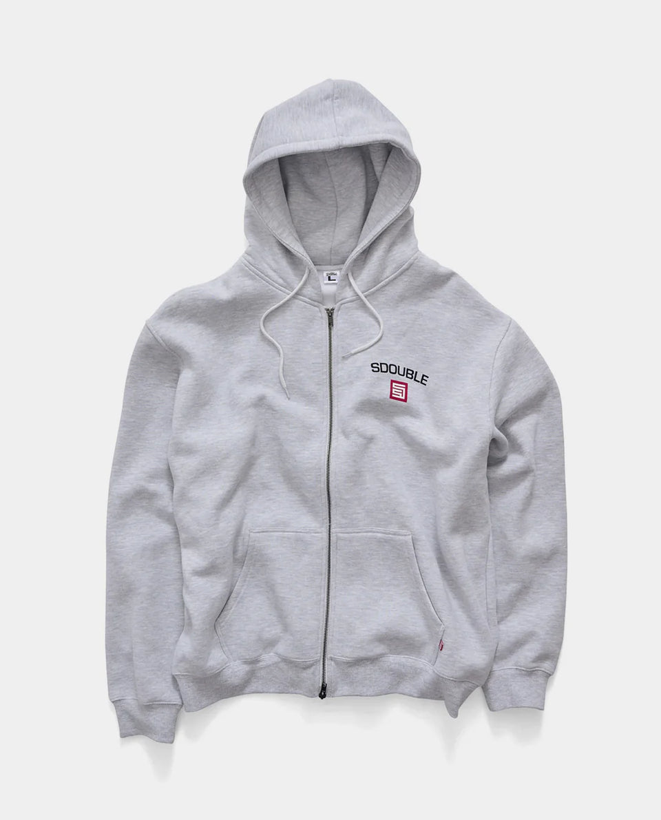 S-Double Cities Zip Thru Hood - Ash Heather
