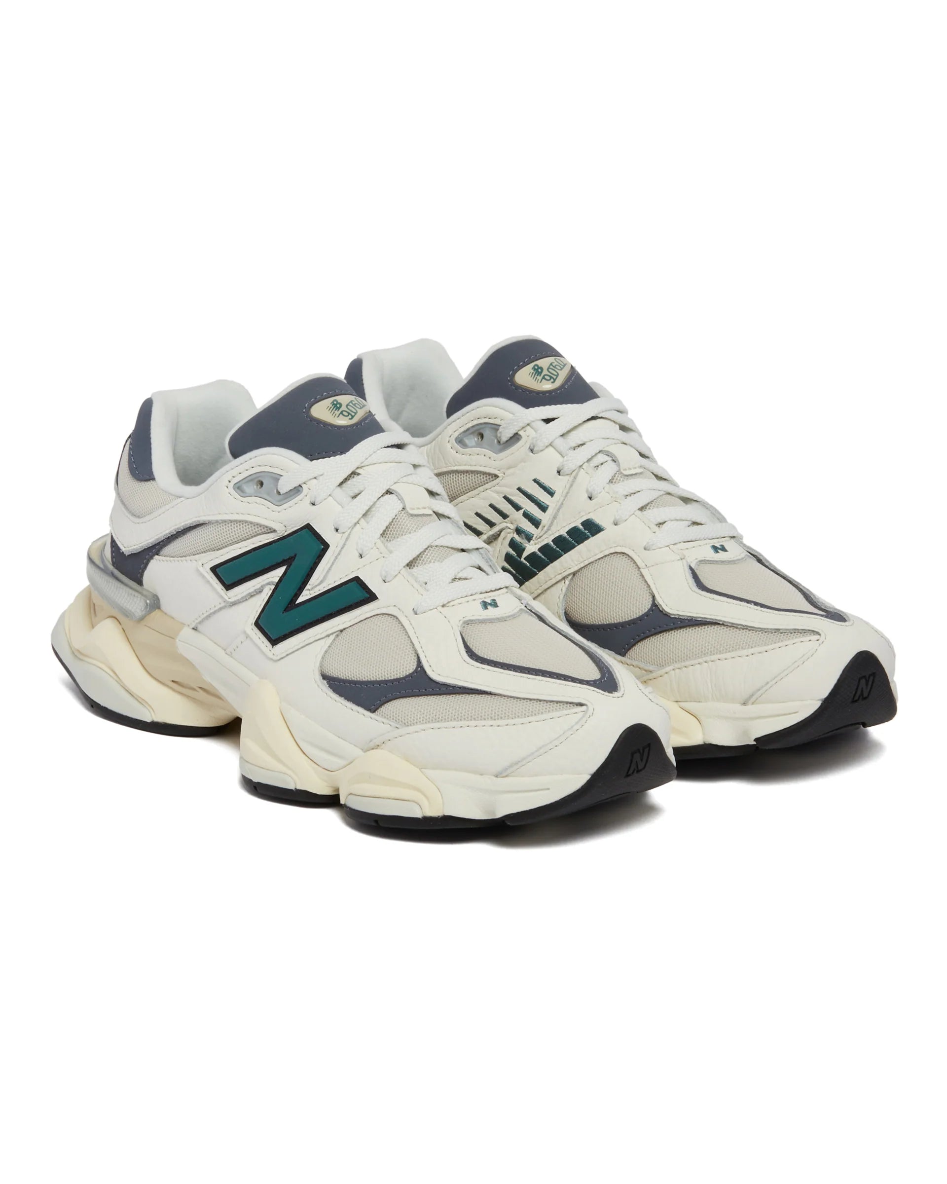 New Balance 9060 - Sea Salt with New Spruce and Deep Arctic Grey - Stencil