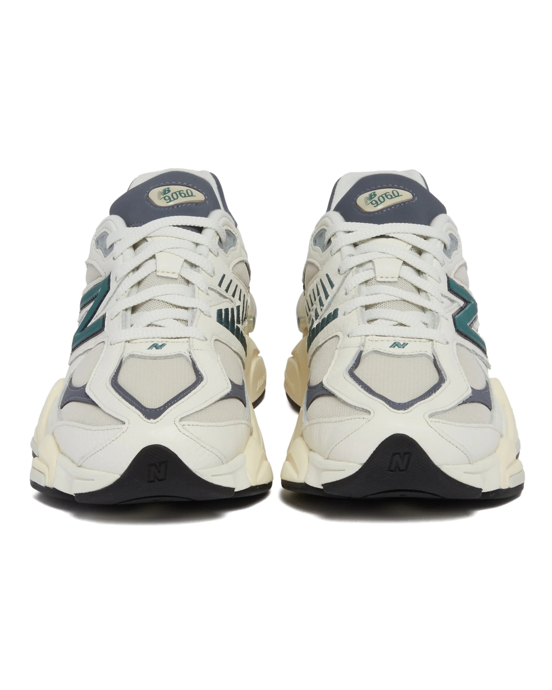 New Balance 9060 - Sea Salt with New Spruce and Deep Arctic Grey - Stencil