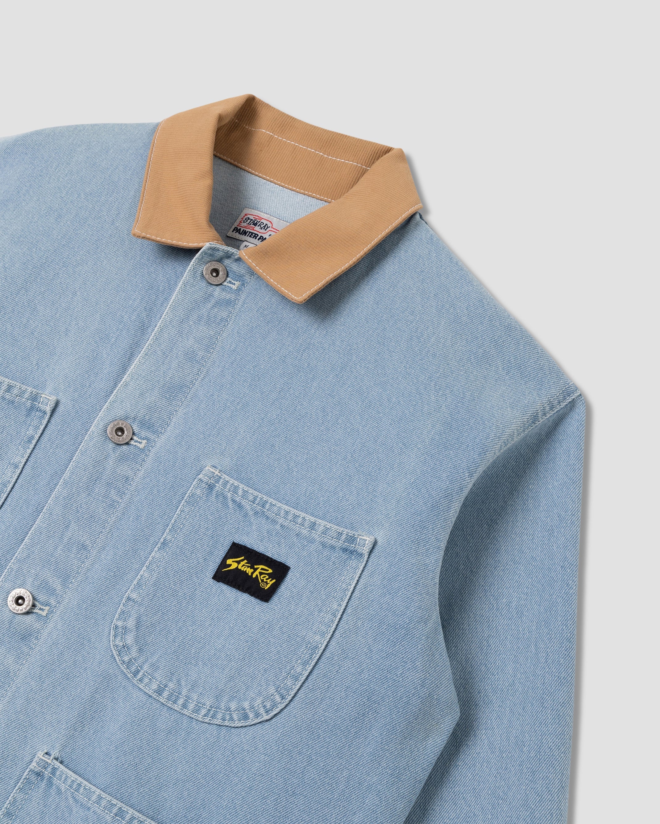 Stan Ray Coverall Jacket - Ice Stone Denim