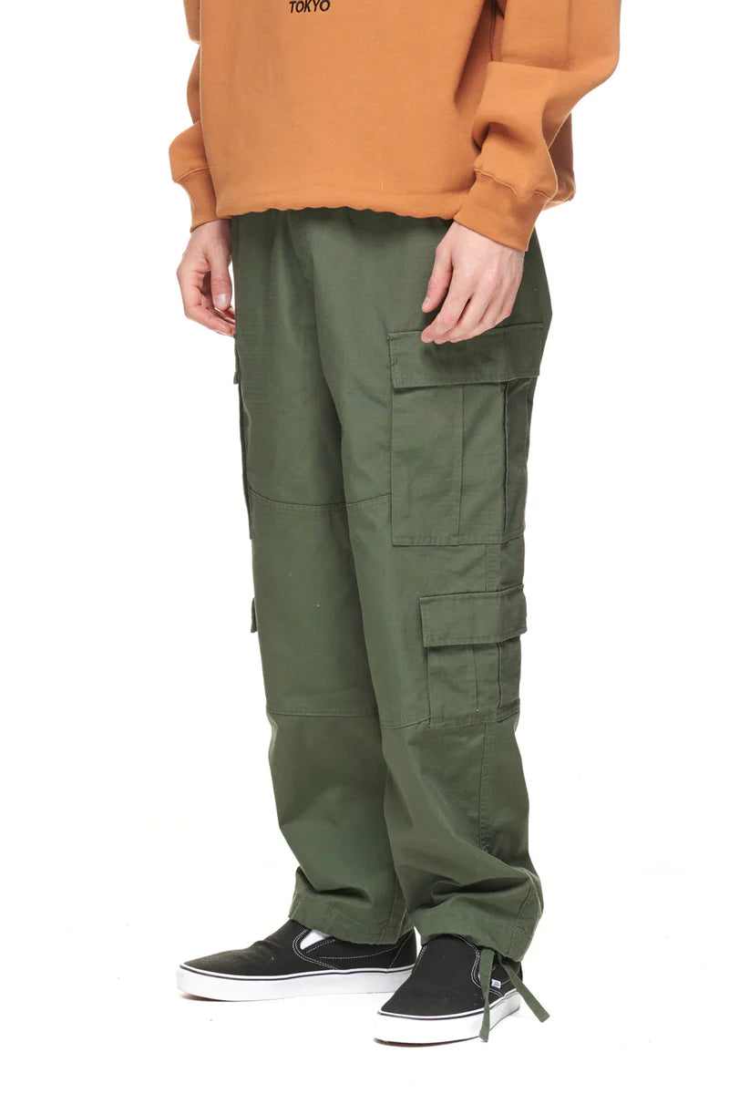 Stussy Men's Surplus Cargo Pant Flora Green Ripstop