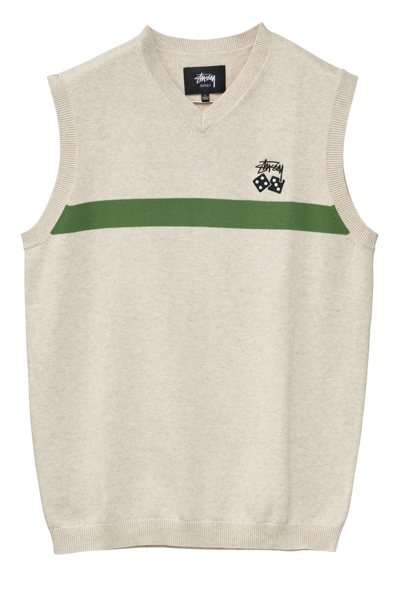 Stussy Stripe Dice Vest Natural