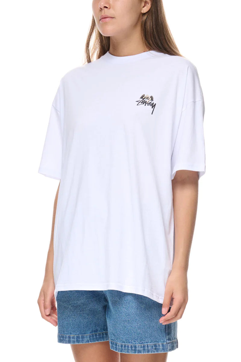 Stussy W Angel Relaxed Tee - White
