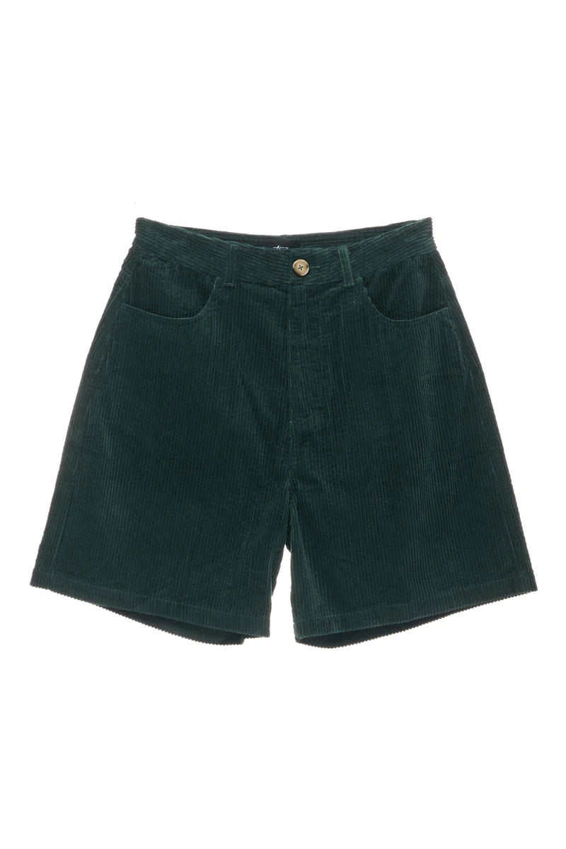 Stussy Women's Eden Cord Short Forest - Stencil