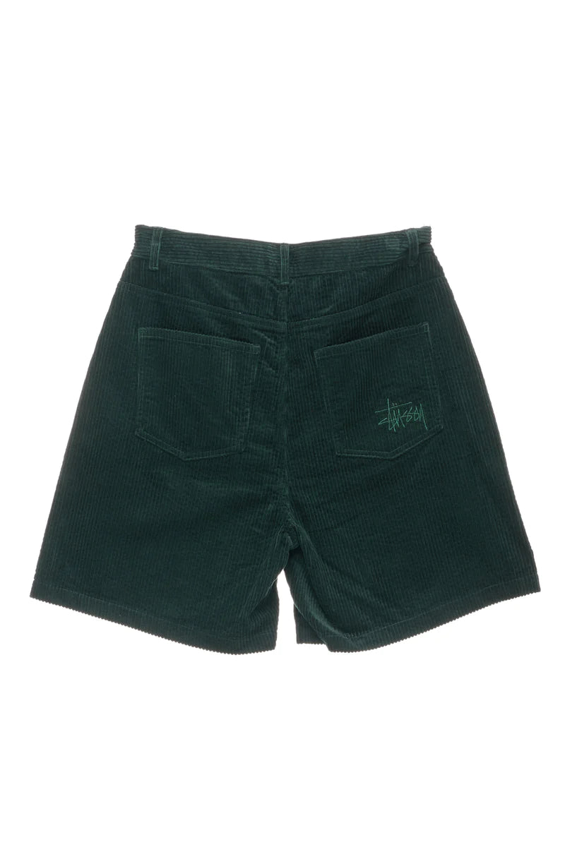 Stussy Women's Eden Cord Short Forest - Stencil