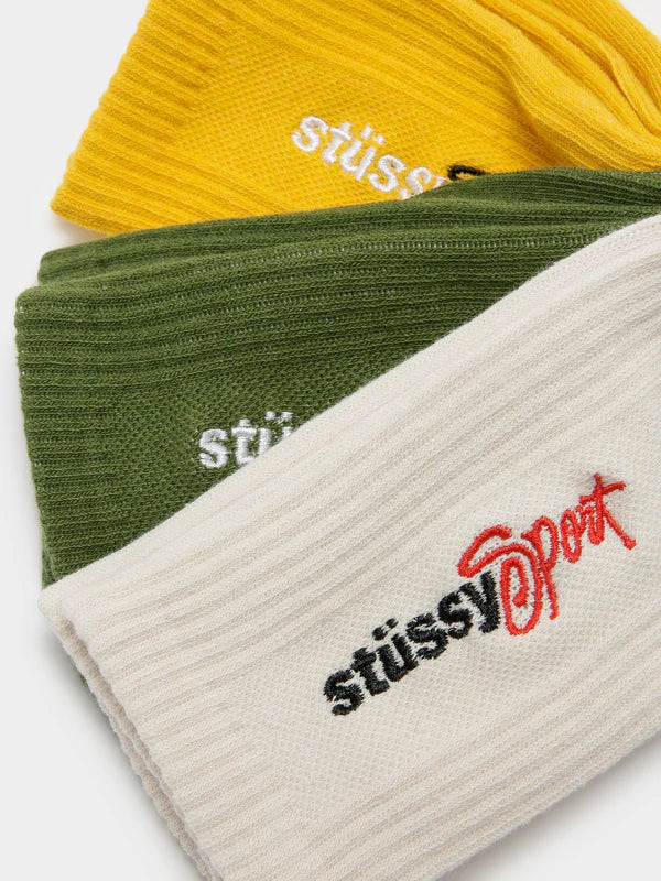 Stussy Sport Sock 3Pack - Multi