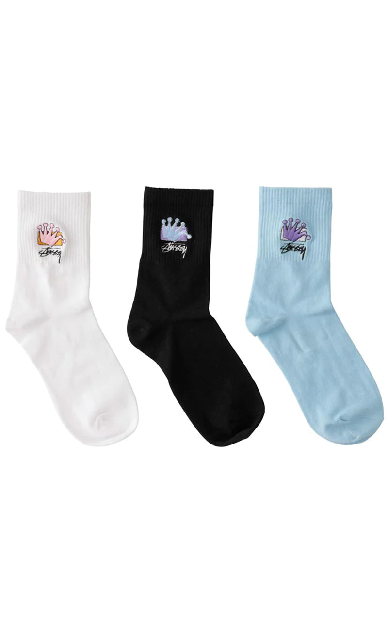 Stussy Women's LB Crown Sock 3PK ST736027