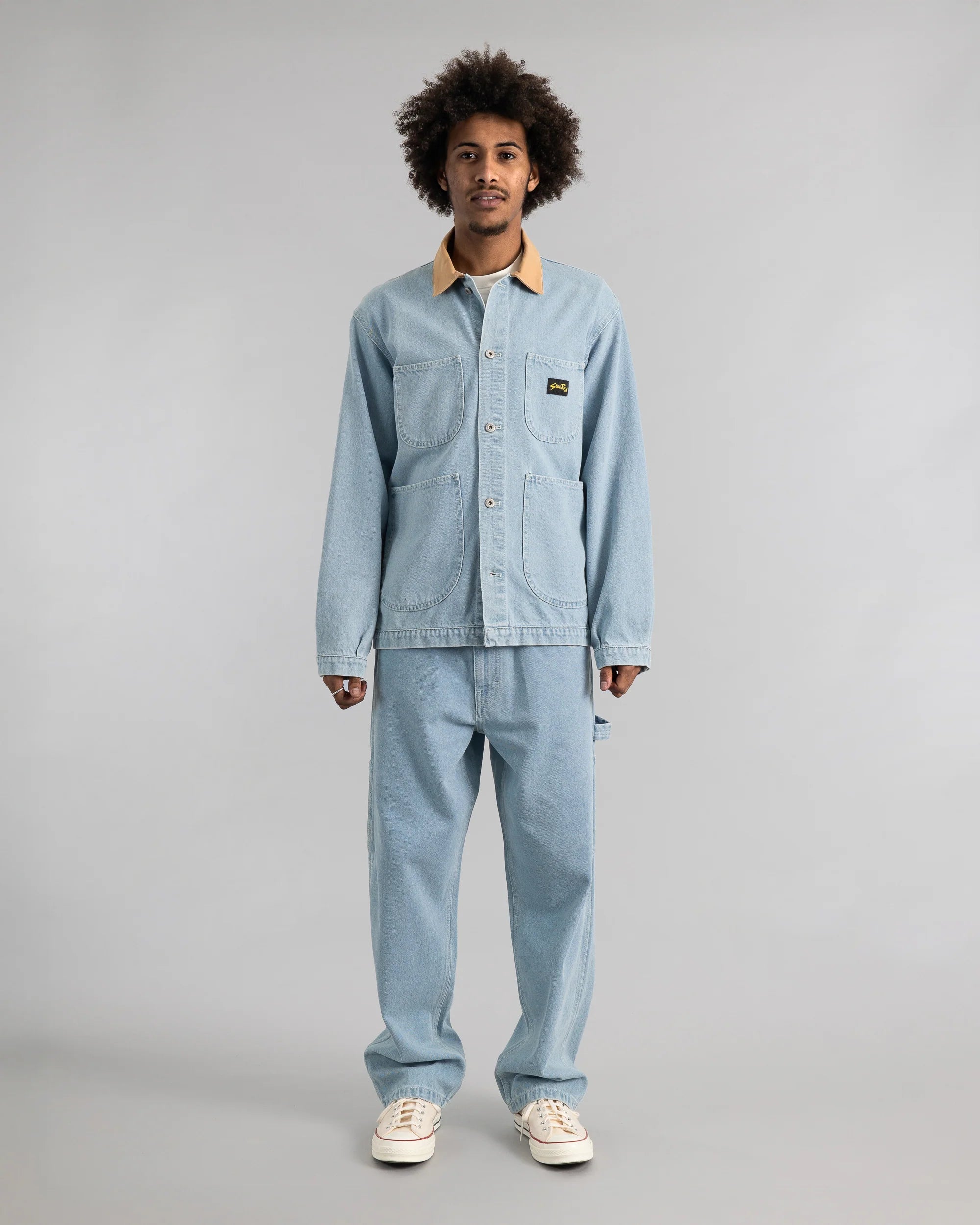 Stan Ray Coverall Jacket - Ice Stone Denim