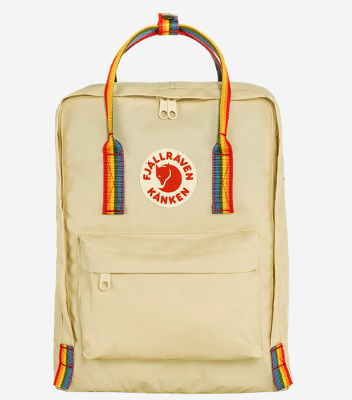 Fjallraven Kanken Backpack Rainbow  - Light Oak Rainbow Pattern
