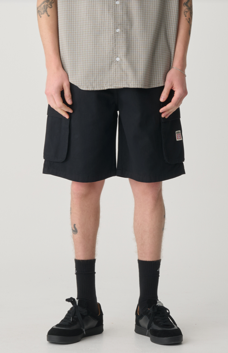 S-Double Cargo Workshort - Black