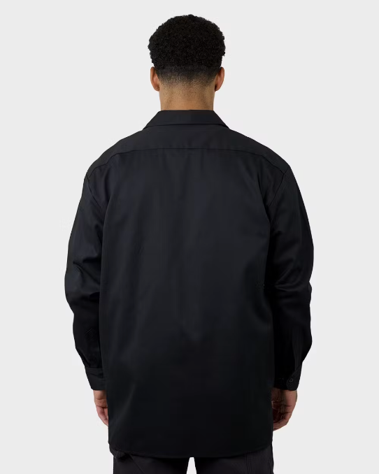 Dickies 574 Relaxed Fit L/S Work Shirt - Black