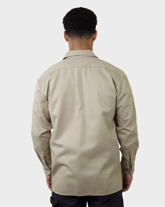 Dickies 574 Relaxed Fit L/S Work Shirt - Khaki