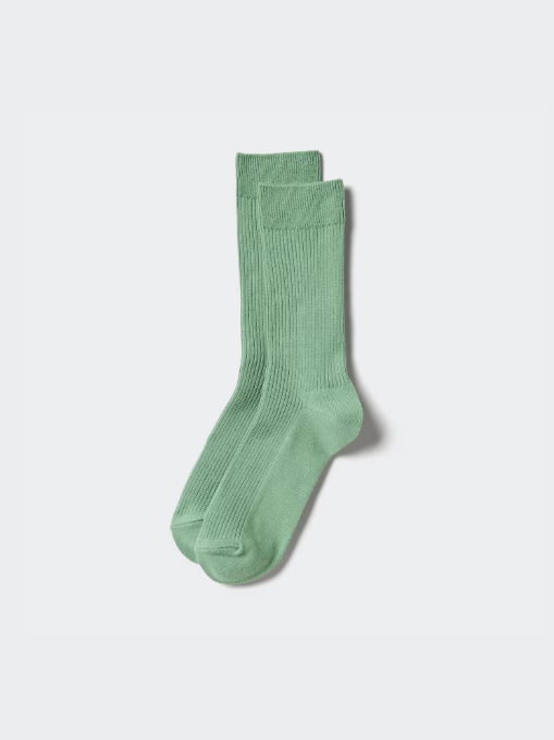 Uniqlo Colorful 50 Sock - 81 Lime Green