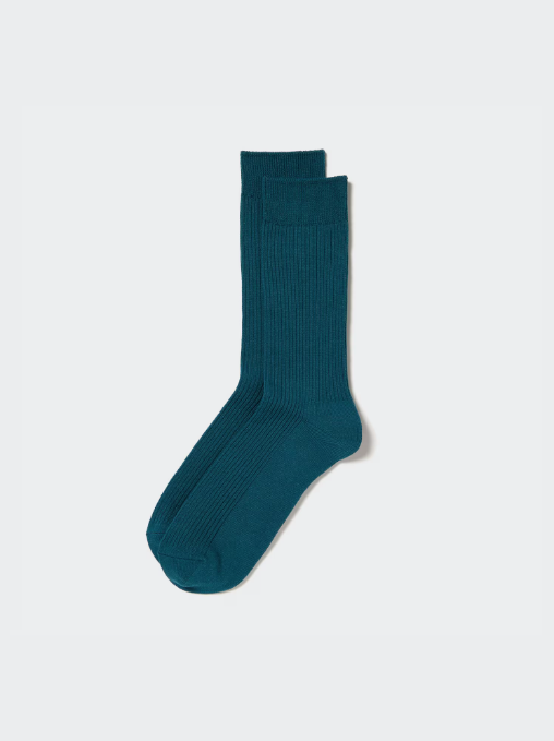 Uniqlo Colorful 50 Sock - 68 Blue Green