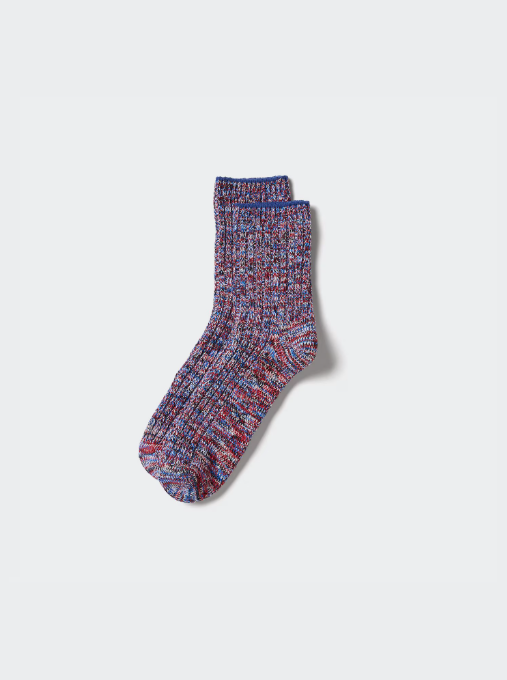 Uniqlo Melange Half Sock - 17 Red - Stencil