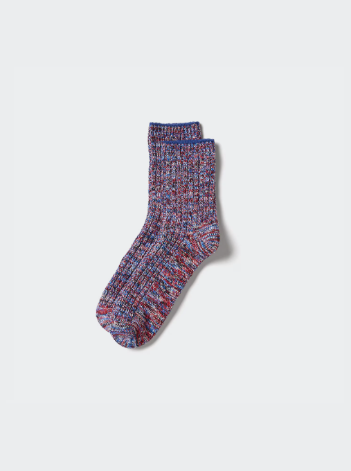 Uniqlo Melange Half Sock - 17 Red