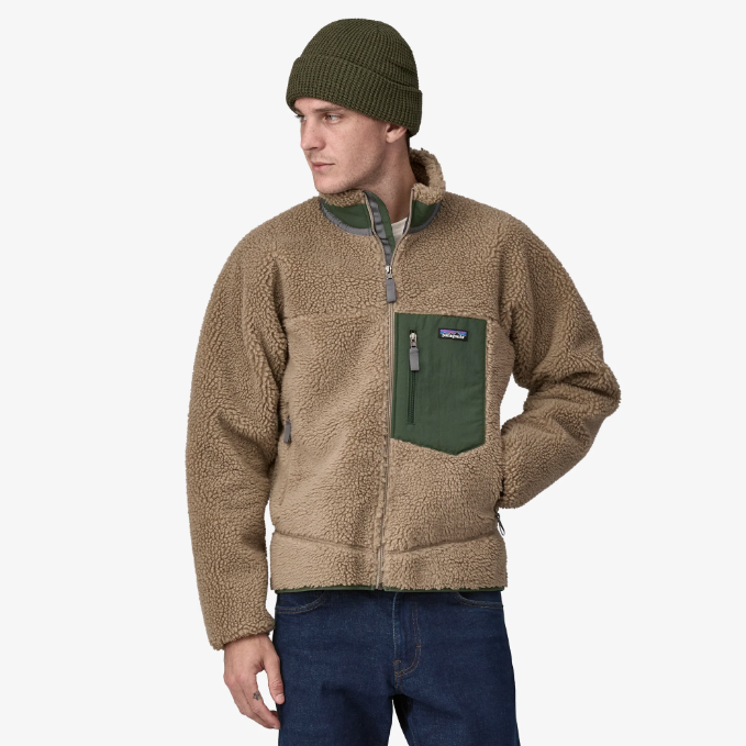 Patagonia Men's Classic Retro-X Jacket - Seabird Grey - Stencil