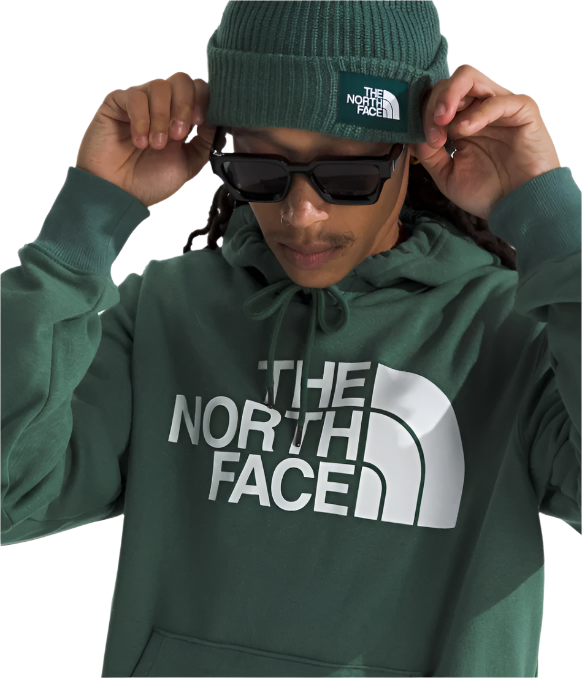 The North Face Men's Half Dome Pullover Hoodie Duck Green/TNF White