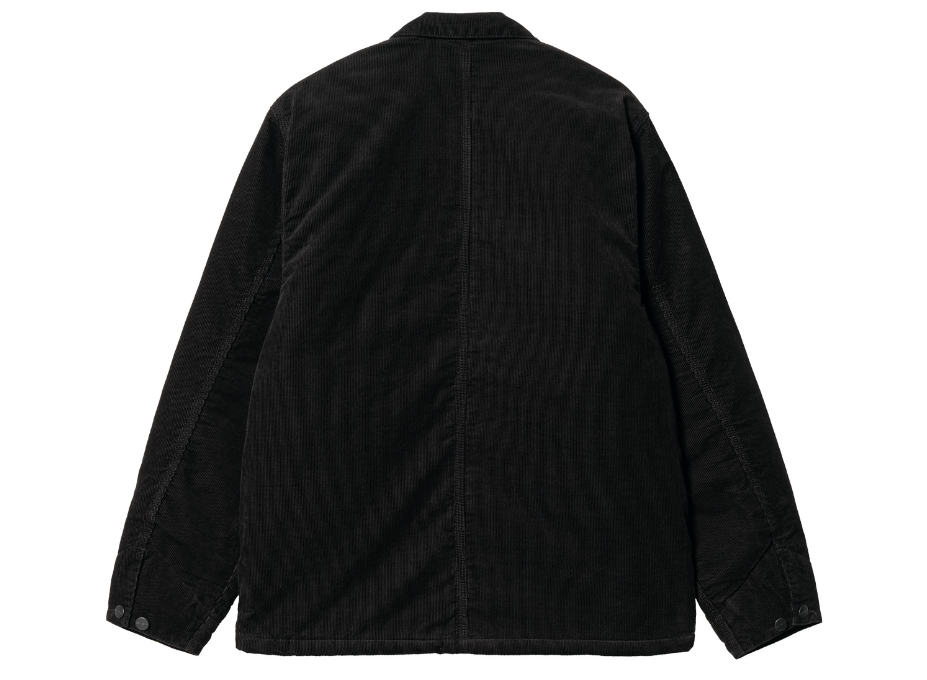Carhartt Michigan Corduroy Coat - Black Rinsed