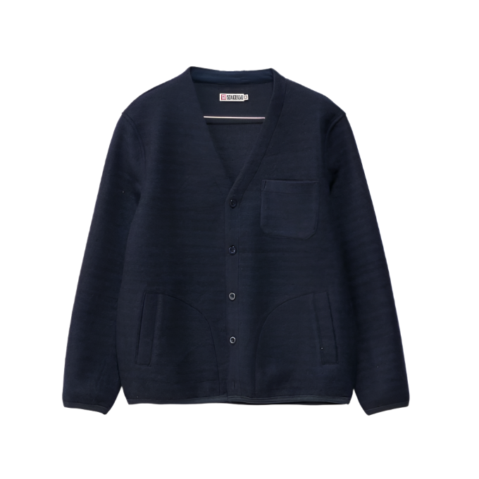 S-Double Cardigan Coat - Navy - Stencil