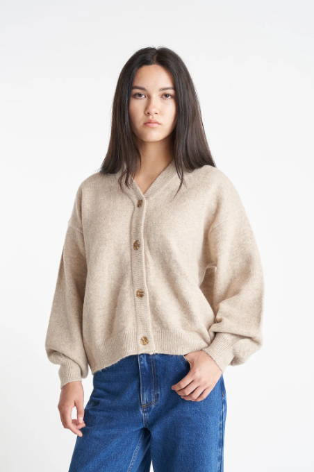 Huffer Kendall Cardigan - Birch Marle