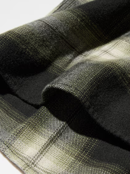 Uniqlo Flannel Checked Shirt - 53 Green