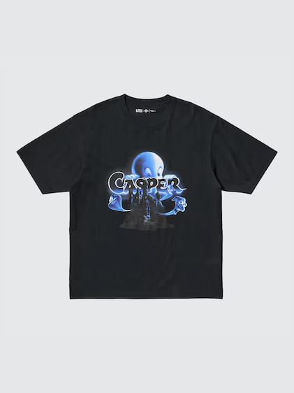 Uniqlo Universal Movies UT Graphic T-Shirt Casper - 09 Black - Stencil