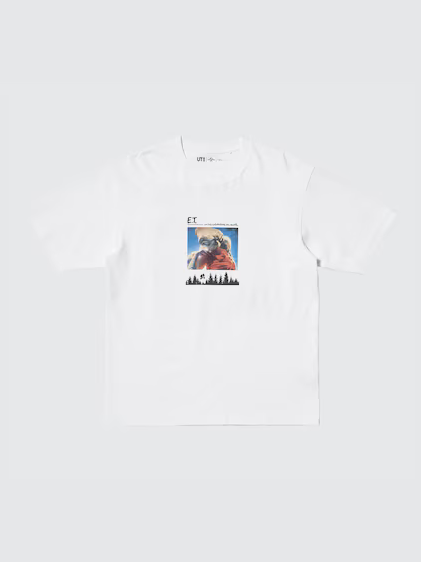 Uniqlo Universal Movies UT Graphic T-Shirt | E.T. - 00 White