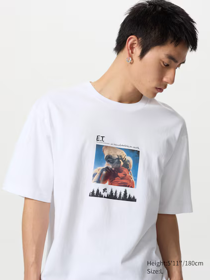 Uniqlo Universal Movies UT Graphic T-Shirt | E.T. - 00 White